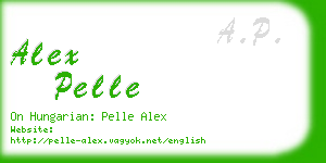 alex pelle business card